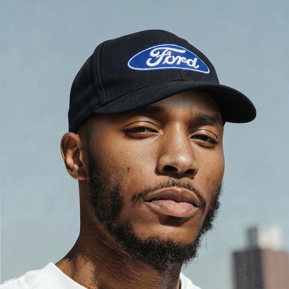 🧢 Vintage Ford Embroidered Logo Baseball‎ Cap | Black